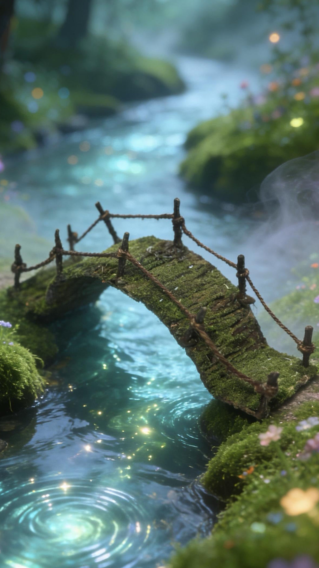 Whimsical Fairy Garden Bridge: Miniature Landscape Decor