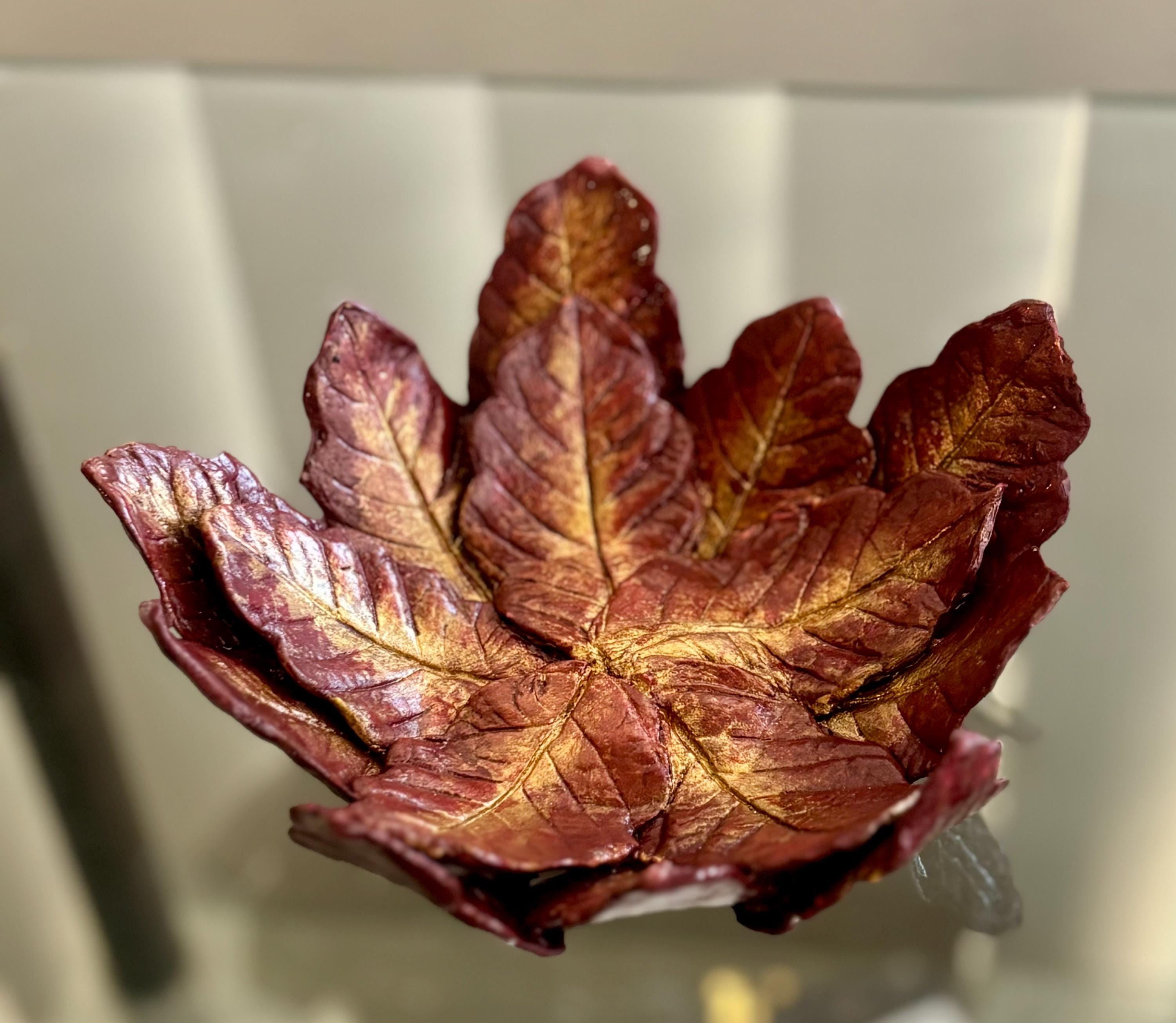 Handmade Fall Maple Leaf Bowl