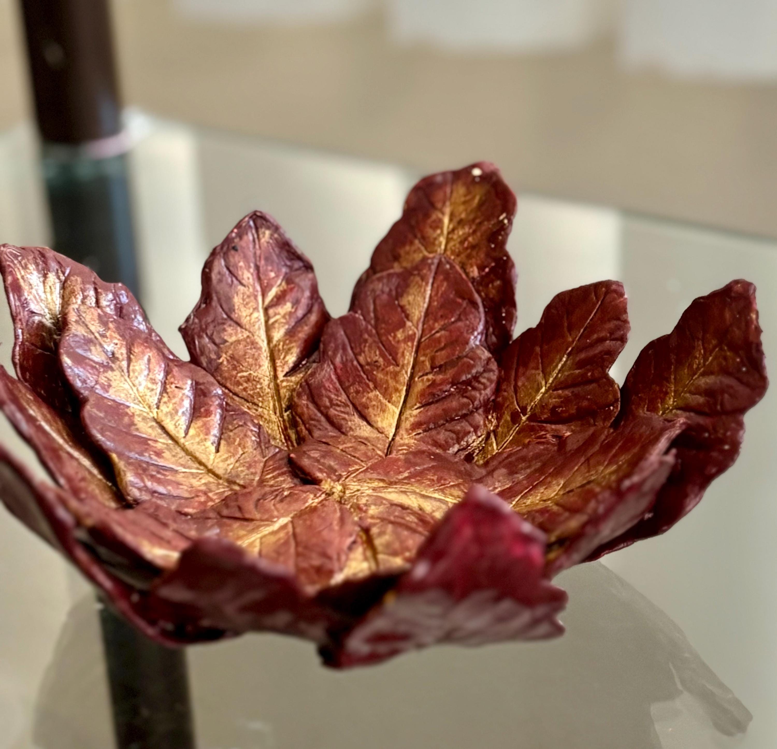 Handmade Fall Maple Leaf Bowl