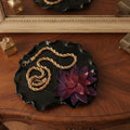 Lilly Pad Clay Trinket Dish with Flower