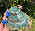 Stone Fairy Garden Waterfall: Miniature Mossy Floral Accessory
